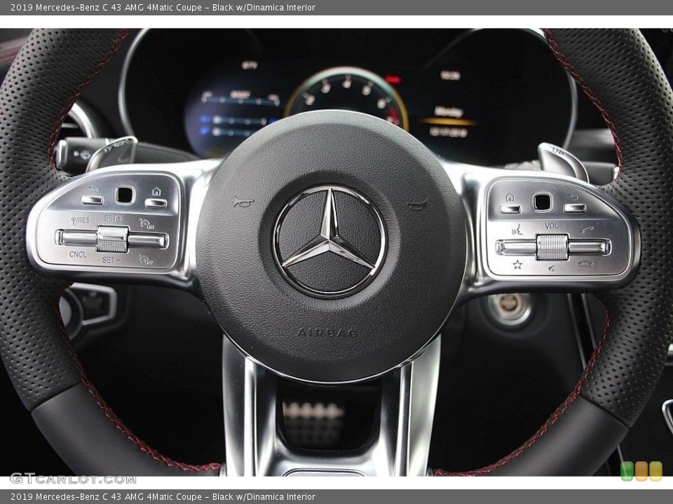 Black w/Dinamica Interior Steering Wheel for the 2019 Mercedes-Benz C 43 AMG 4Matic Coupe #133464886
