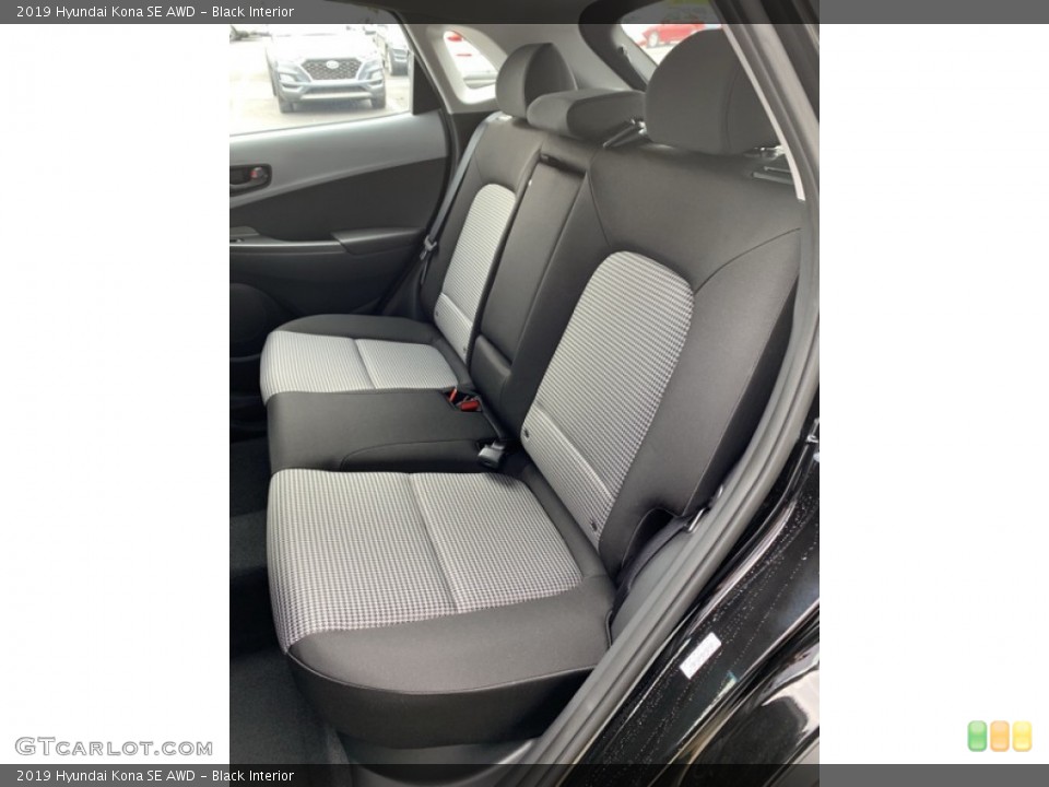 Black Interior Rear Seat for the 2019 Hyundai Kona SE AWD #133466644