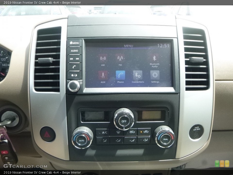 Beige Interior Controls for the 2019 Nissan Frontier SV Crew Cab 4x4 #133466818