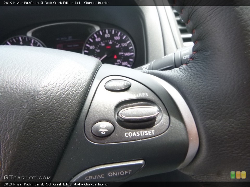 Charcoal Interior Steering Wheel for the 2019 Nissan Pathfinder SL Rock Creek Edition 4x4 #133468360
