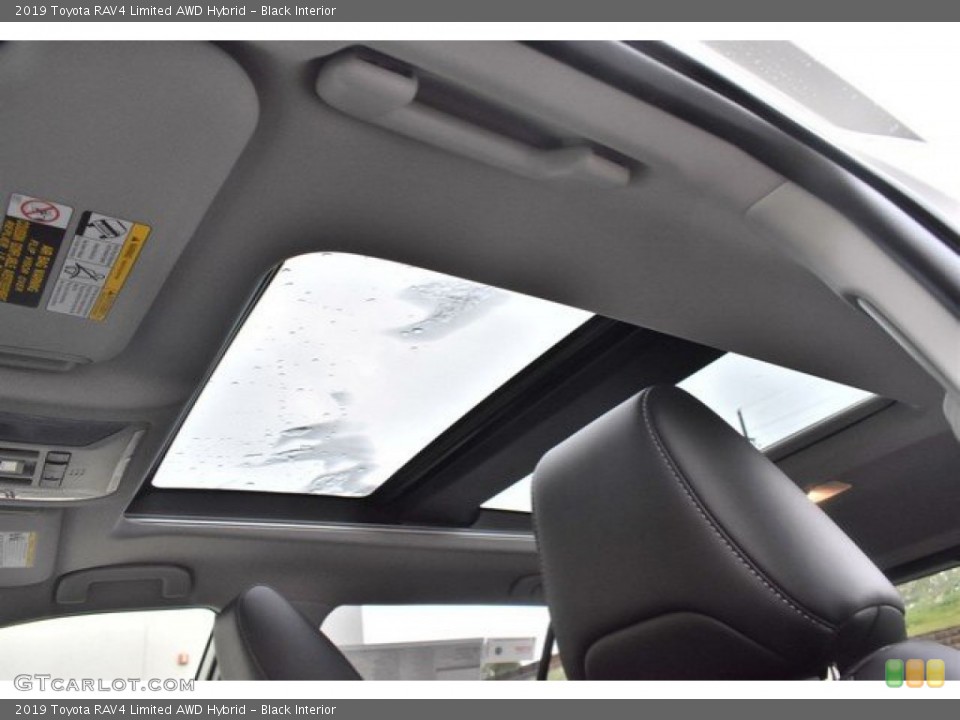 Black Interior Sunroof for the 2019 Toyota RAV4 Limited AWD Hybrid #133478158