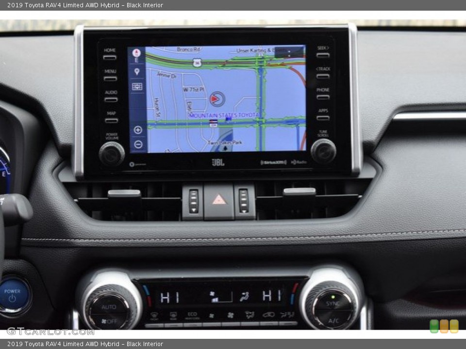 Black Interior Navigation for the 2019 Toyota RAV4 Limited AWD Hybrid #133478176
