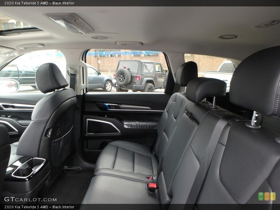 Black Interior Rear Seat for the 2020 Kia Telluride S AWD #133480522