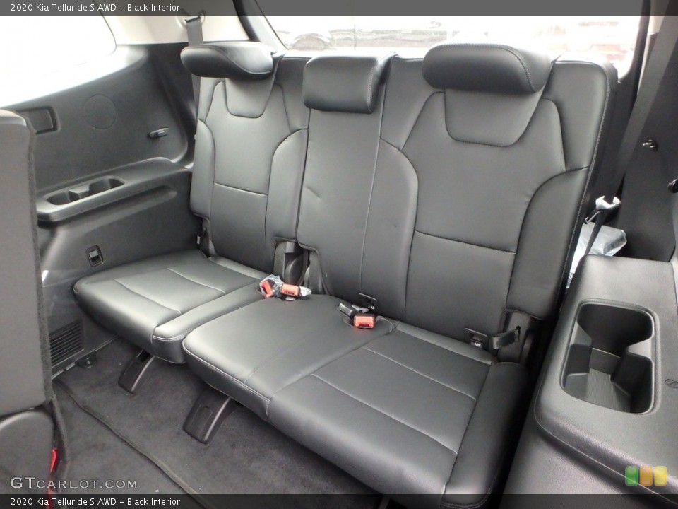 Black Interior Rear Seat for the 2020 Kia Telluride S AWD #133480534