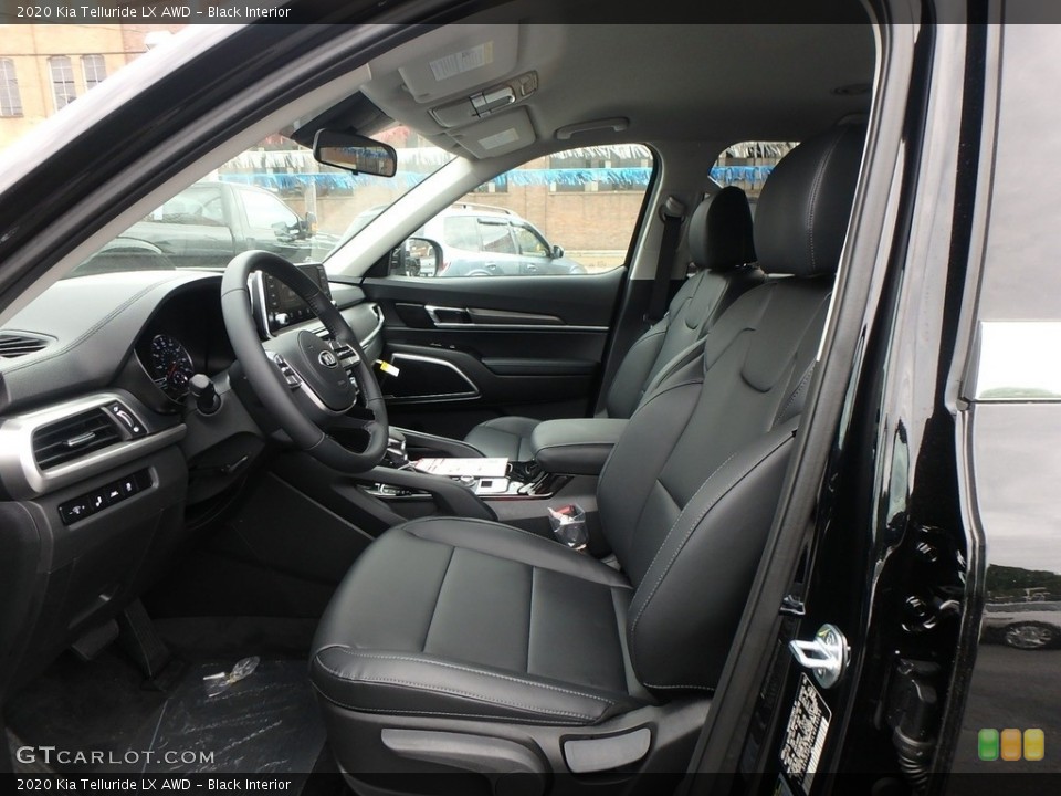 Black Interior Front Seat for the 2020 Kia Telluride LX AWD #133480744