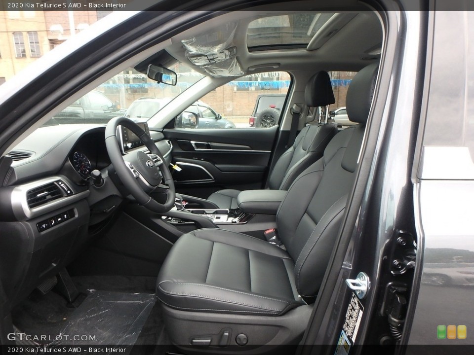 Black Interior Front Seat for the 2020 Kia Telluride S AWD #133480937