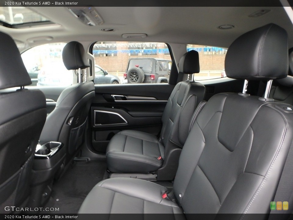 Black Interior Rear Seat for the 2020 Kia Telluride S AWD #133480945