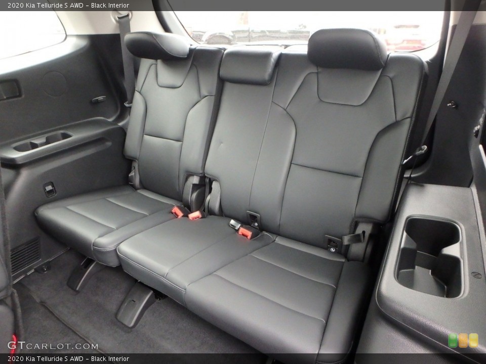 Black Interior Rear Seat for the 2020 Kia Telluride S AWD #133480960