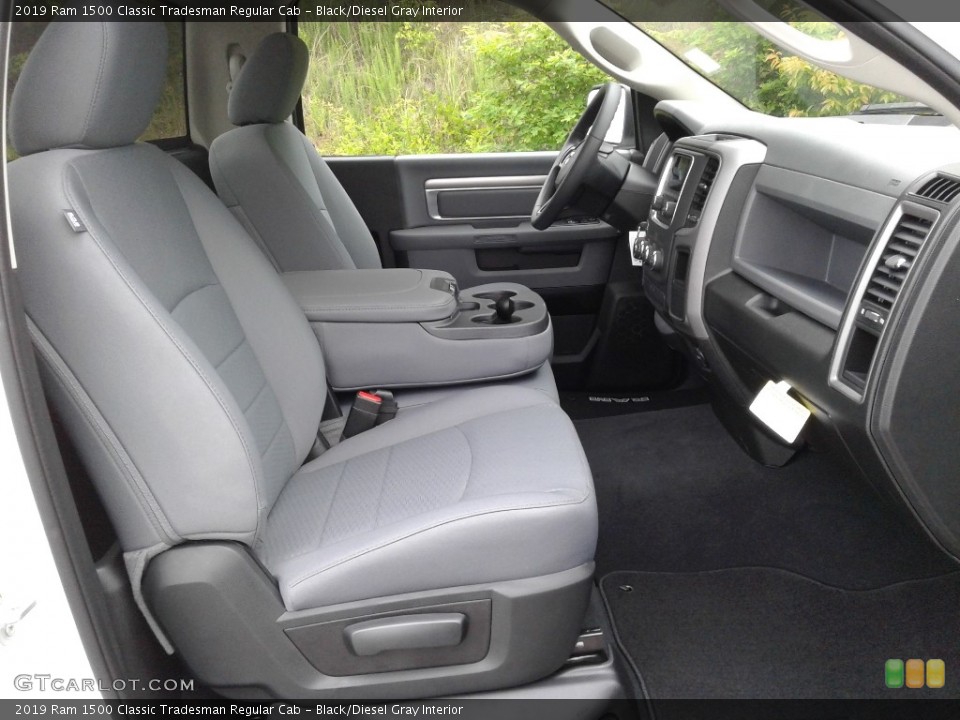 Black/Diesel Gray Interior Front Seat for the 2019 Ram 1500 Classic Tradesman Regular Cab #133486283