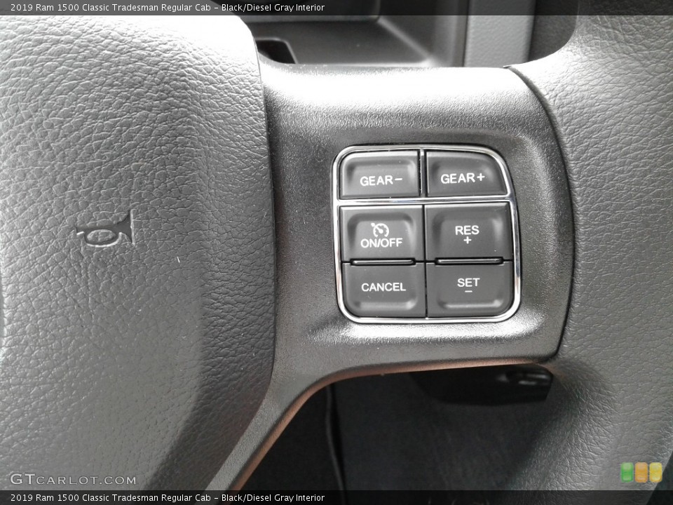Black/Diesel Gray Interior Steering Wheel for the 2019 Ram 1500 Classic Tradesman Regular Cab #133486343