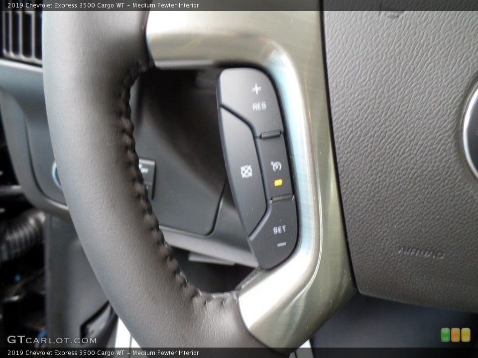 Medium Pewter Interior Steering Wheel for the 2019 Chevrolet Express 3500 Cargo WT #133487312