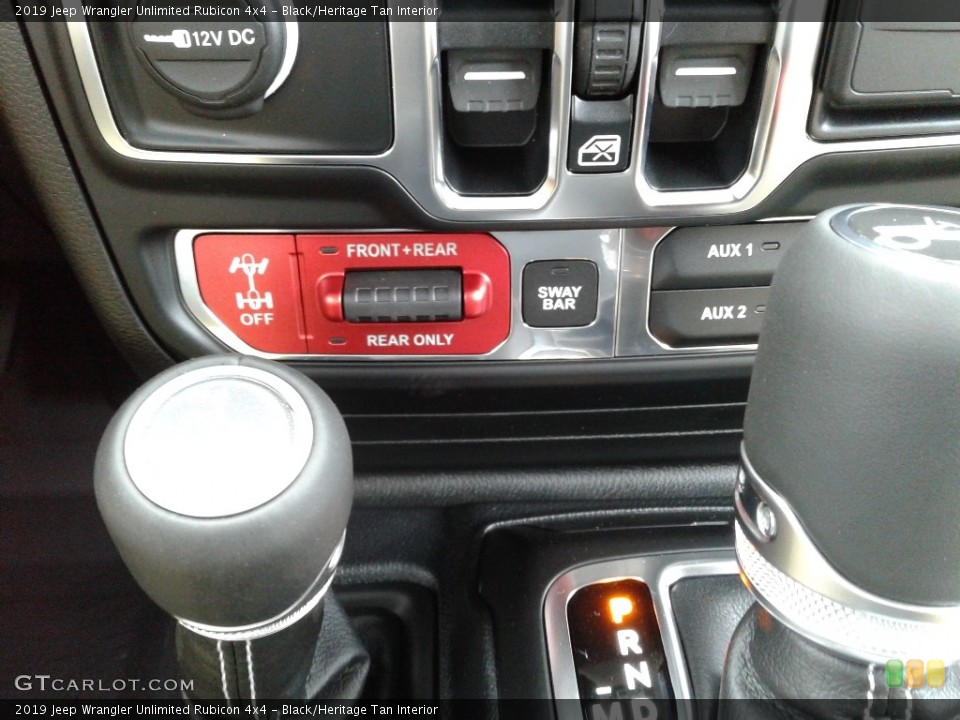 Black/Heritage Tan Interior Controls for the 2019 Jeep Wrangler Unlimited Rubicon 4x4 #133487405