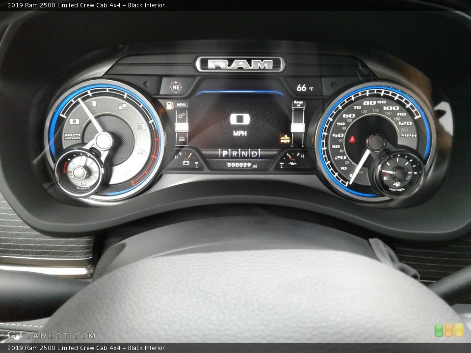 Black Interior Gauges for the 2019 Ram 2500 Limited Crew Cab 4x4 #133491440