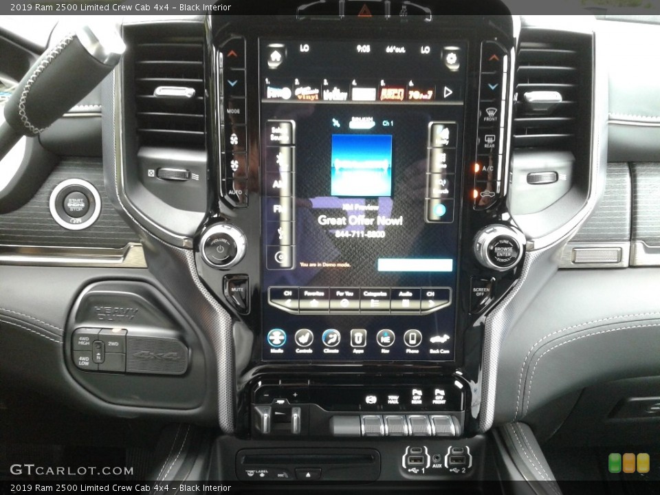 Black Interior Controls for the 2019 Ram 2500 Limited Crew Cab 4x4 #133491473
