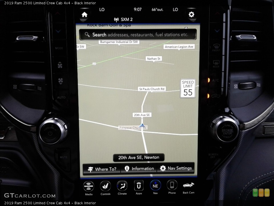Black Interior Navigation for the 2019 Ram 2500 Limited Crew Cab 4x4 #133491644