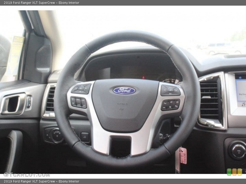 Ebony Interior Steering Wheel for the 2019 Ford Ranger XLT SuperCrew #133497230
