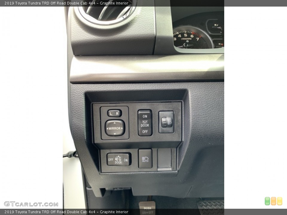 Graphite Interior Controls for the 2019 Toyota Tundra TRD Off Road Double Cab 4x4 #133497290