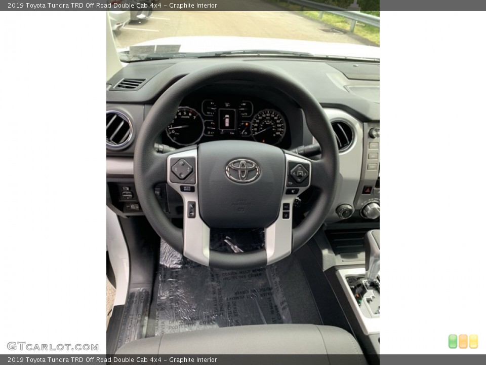 Graphite Interior Steering Wheel for the 2019 Toyota Tundra TRD Off Road Double Cab 4x4 #133497305