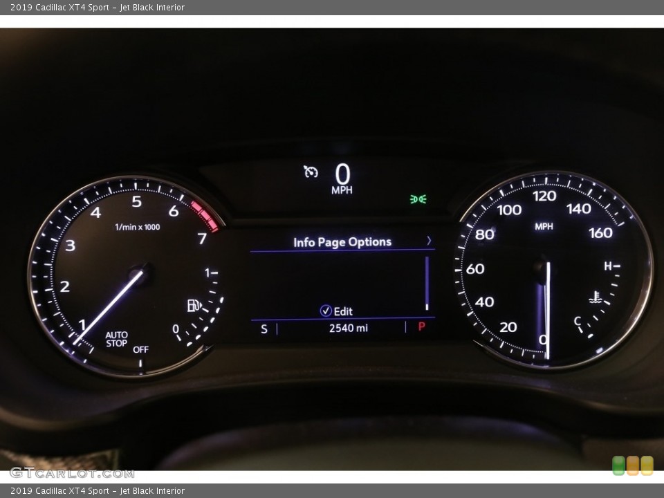 Jet Black Interior Gauges for the 2019 Cadillac XT4 Sport #133498968