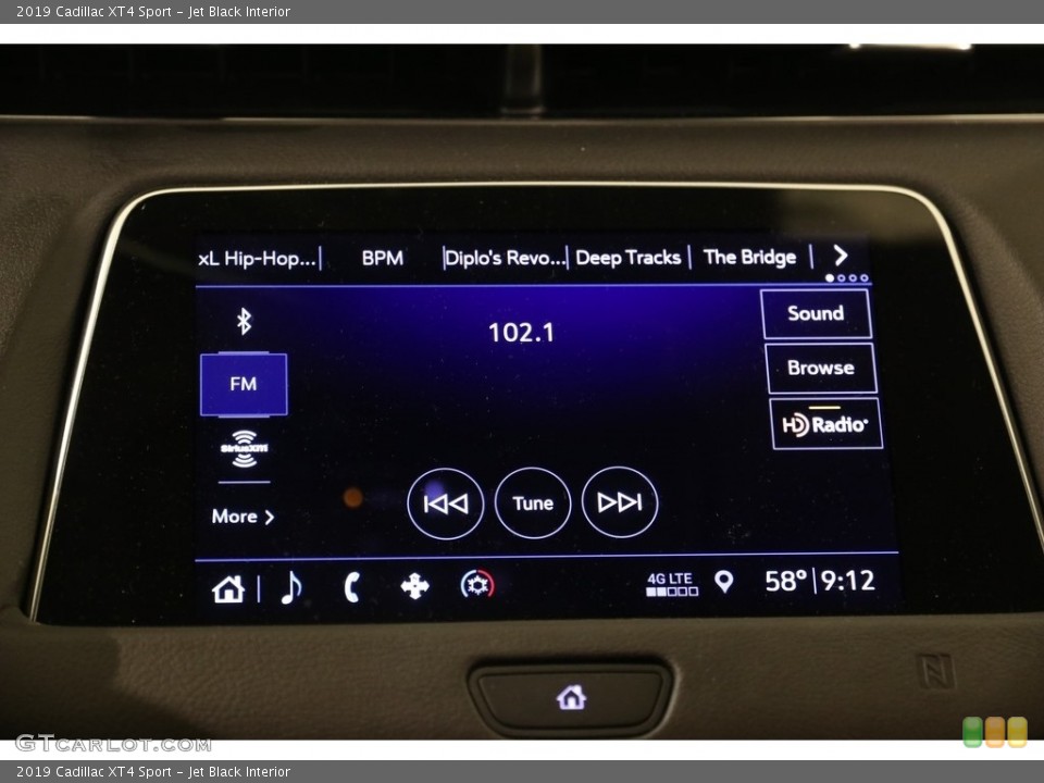 Jet Black Interior Controls for the 2019 Cadillac XT4 Sport #133498994
