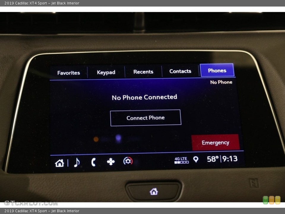 Jet Black Interior Controls for the 2019 Cadillac XT4 Sport #133499000