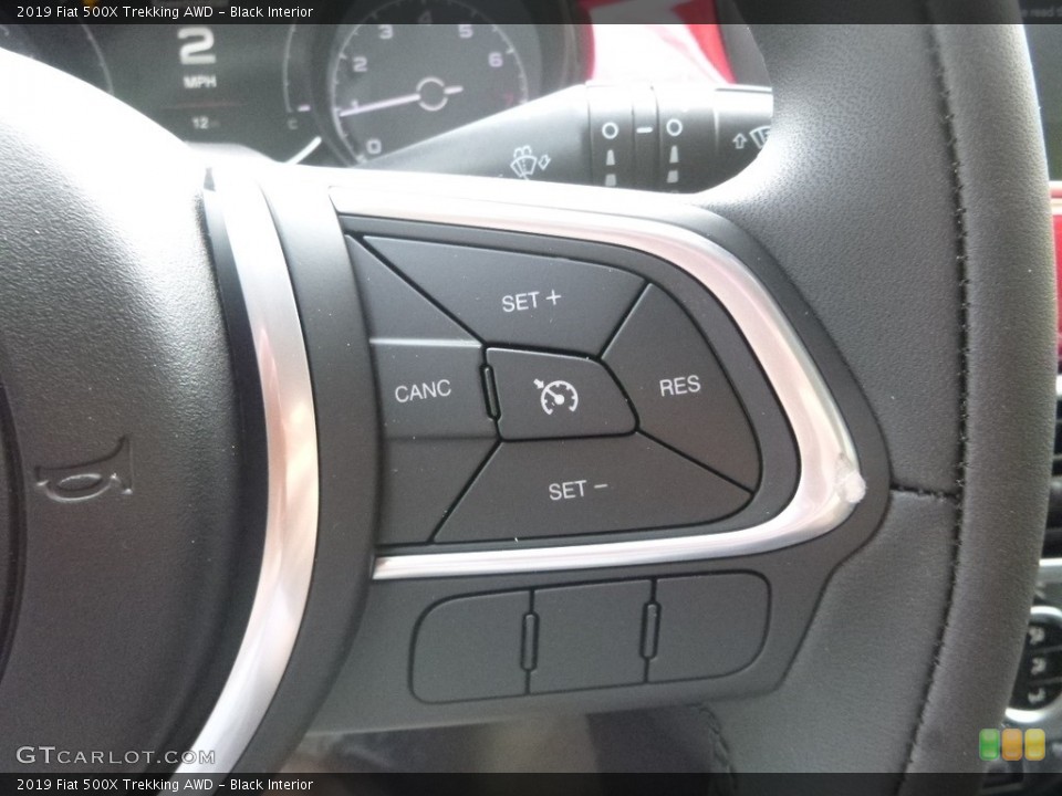 Black Interior Steering Wheel for the 2019 Fiat 500X Trekking AWD #133499129
