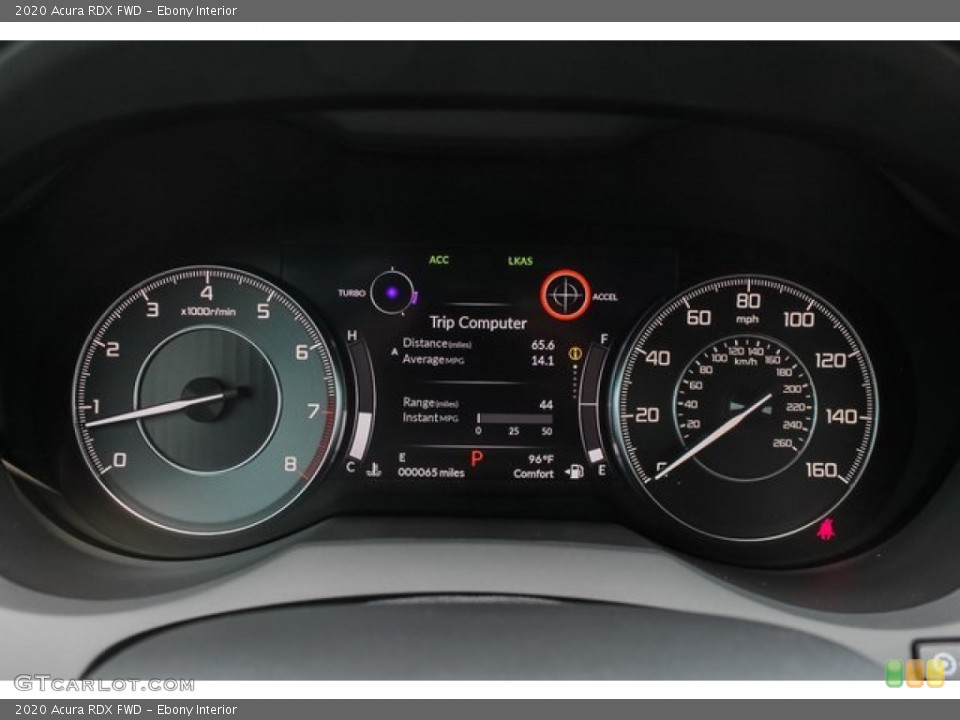 Ebony Interior Gauges for the 2020 Acura RDX FWD #133504995