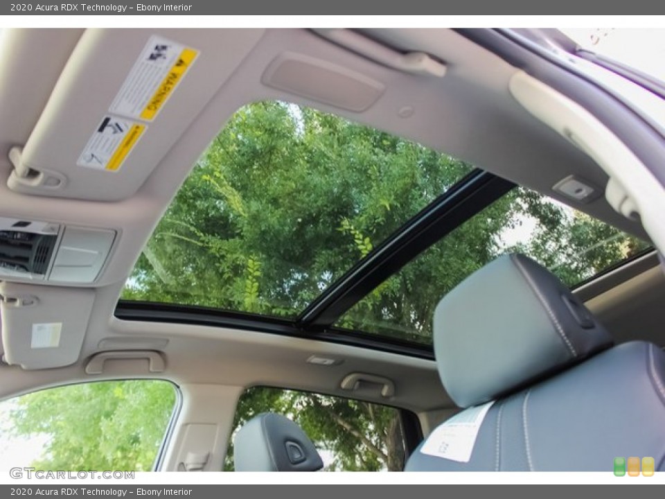 Ebony Interior Sunroof for the 2020 Acura RDX Technology #133506489