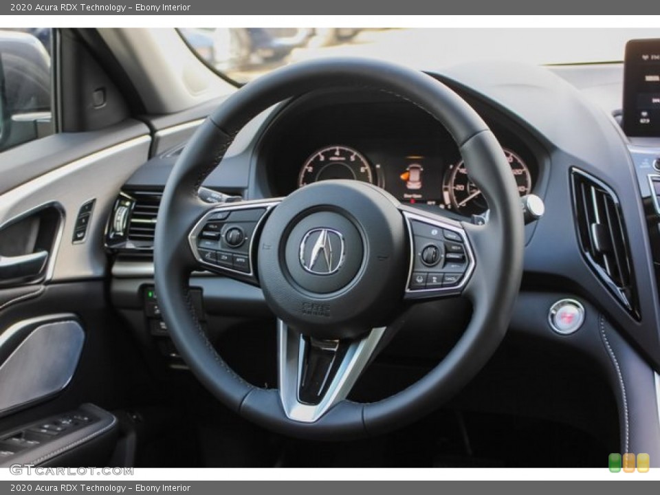 Ebony Interior Steering Wheel for the 2020 Acura RDX Technology #133506813