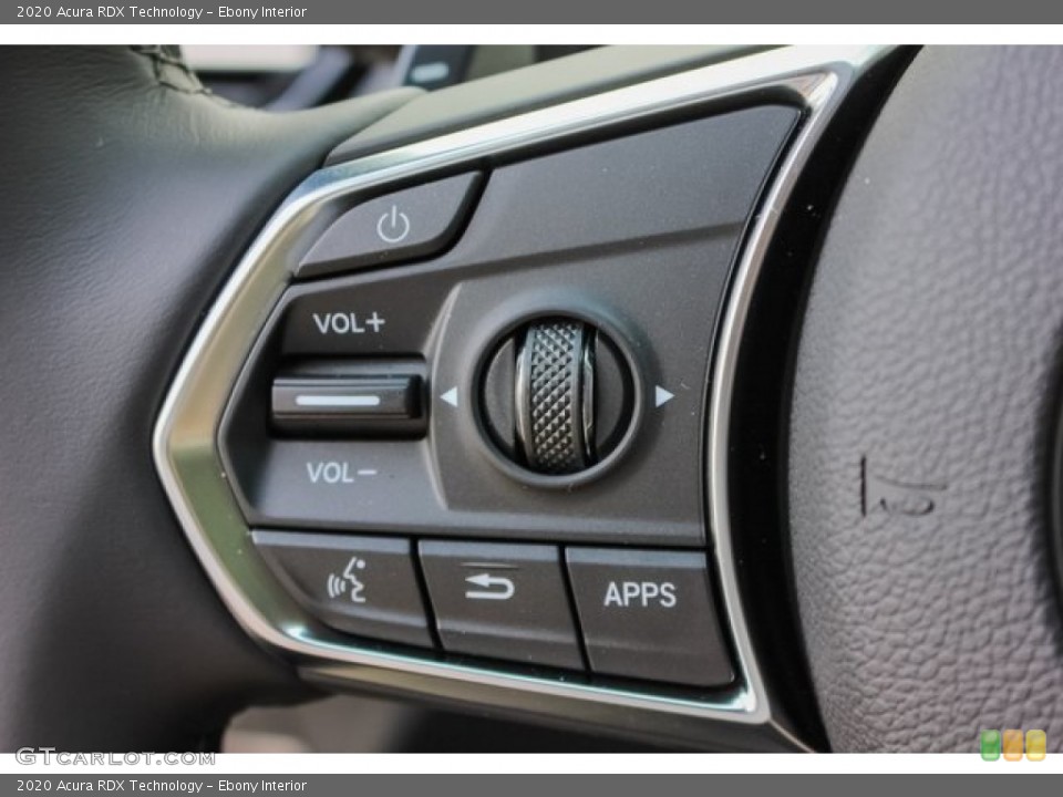 Ebony Interior Steering Wheel for the 2020 Acura RDX Technology #133506960