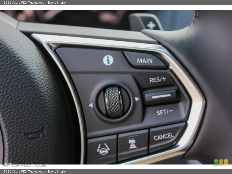 Ebony Interior Steering Wheel for the 2020 Acura RDX Technology #133507005