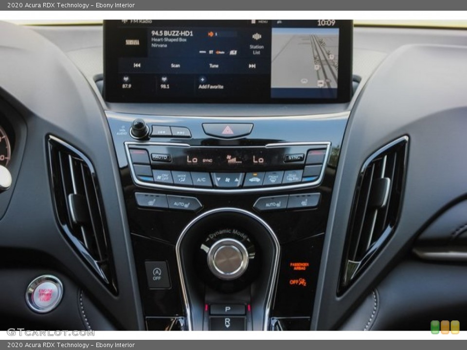 Ebony Interior Controls for the 2020 Acura RDX Technology #133507866