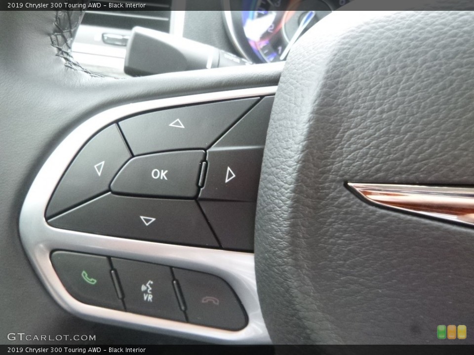 Black Interior Steering Wheel for the 2019 Chrysler 300 Touring AWD #133509270