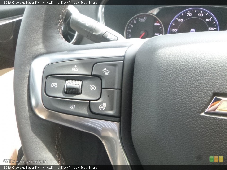 Jet Black/­Maple Sugar Interior Steering Wheel for the 2019 Chevrolet Blazer Premier AWD #133512489