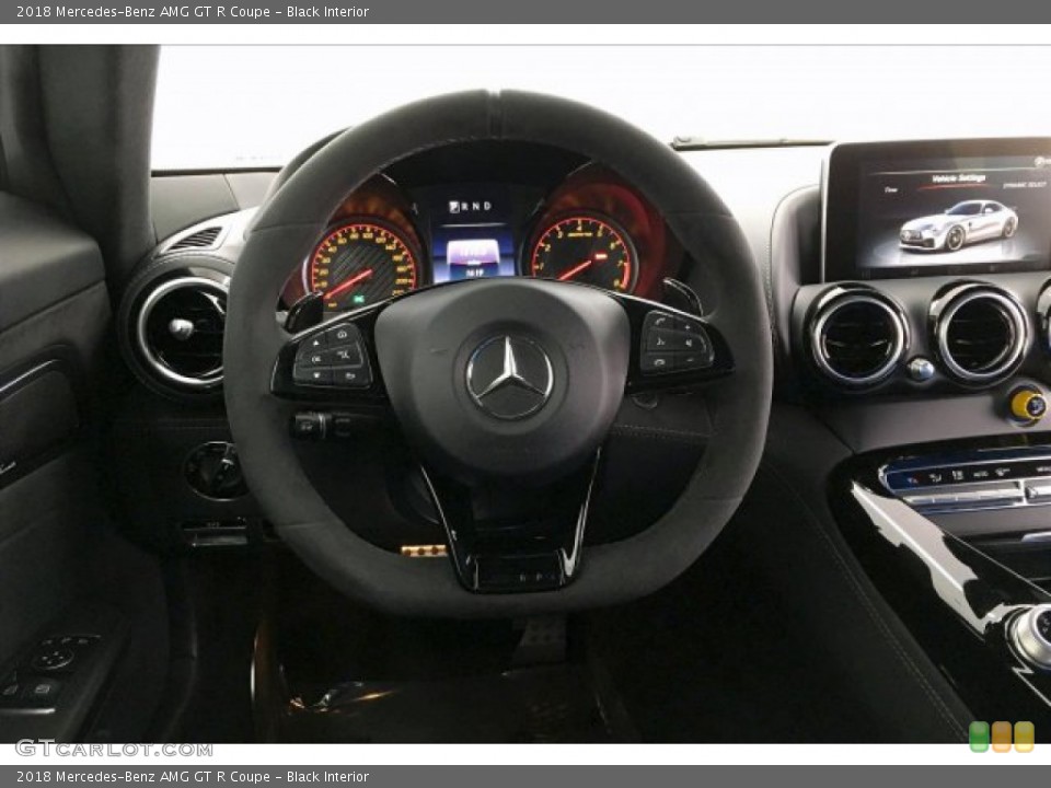 Black Interior Steering Wheel for the 2018 Mercedes-Benz AMG GT R Coupe #133518666