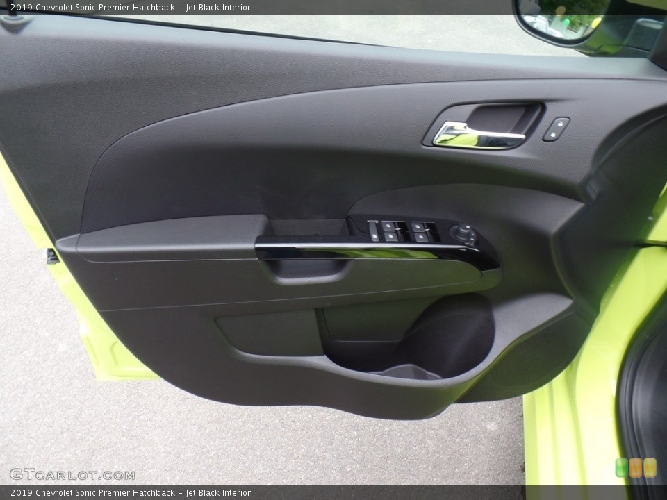 Jet Black Interior Door Panel for the 2019 Chevrolet Sonic Premier Hatchback #133518852