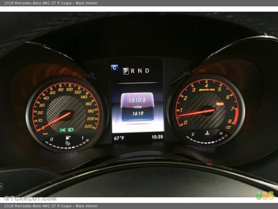 Black Interior Gauges for the 2018 Mercedes-Benz AMG GT R Coupe #133518876