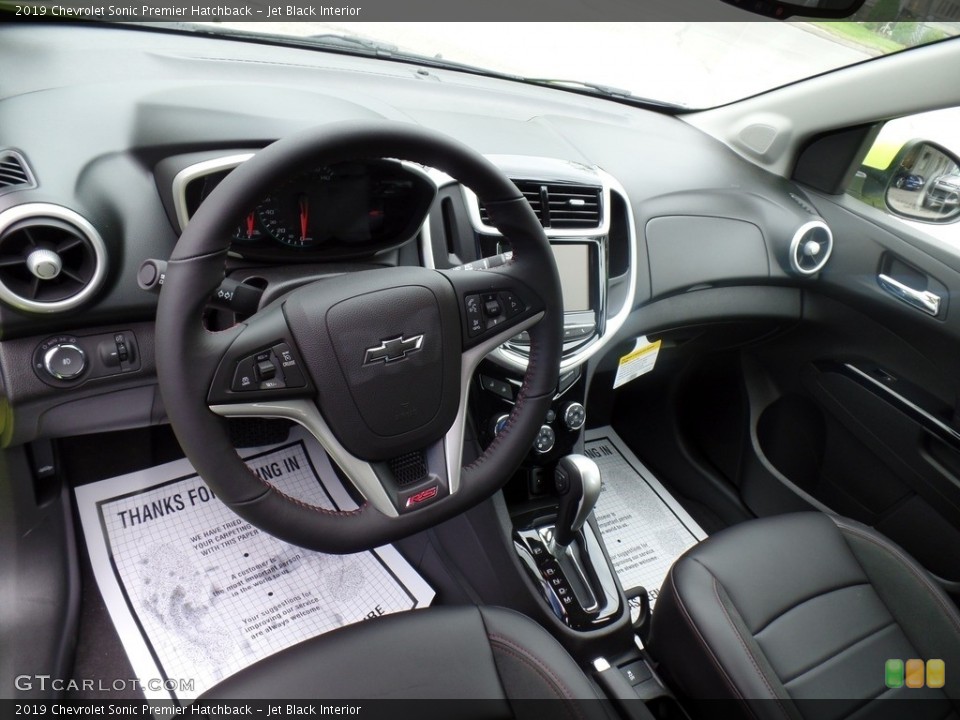 Jet Black Interior Dashboard for the 2019 Chevrolet Sonic Premier Hatchback #133518963