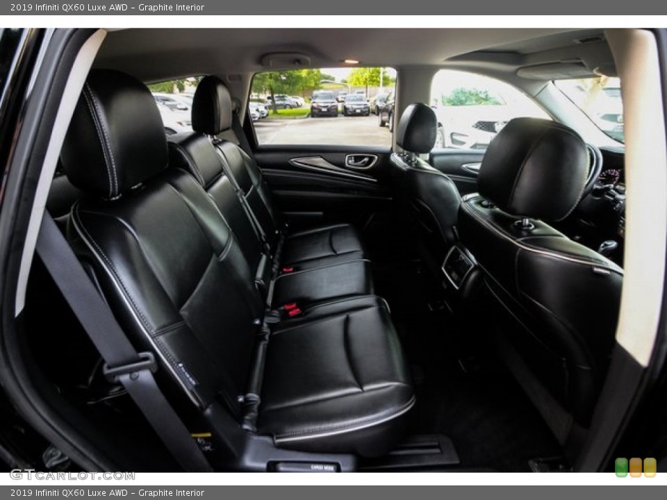 Graphite Interior Rear Seat for the 2019 Infiniti QX60 Luxe AWD #133521216