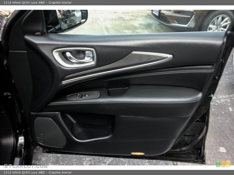 Graphite Interior Door Panel for the 2019 Infiniti QX60 Luxe AWD #133521231