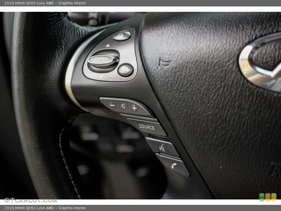 Graphite Interior Steering Wheel for the 2019 Infiniti QX60 Luxe AWD #133521372