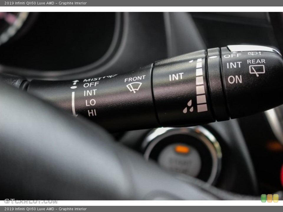 Graphite Interior Controls for the 2019 Infiniti QX60 Luxe AWD #133521384