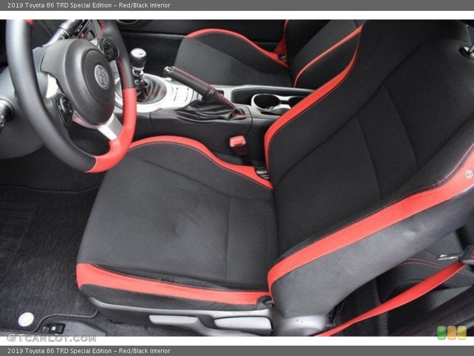 Red/Black 2019 Toyota 86 Interiors