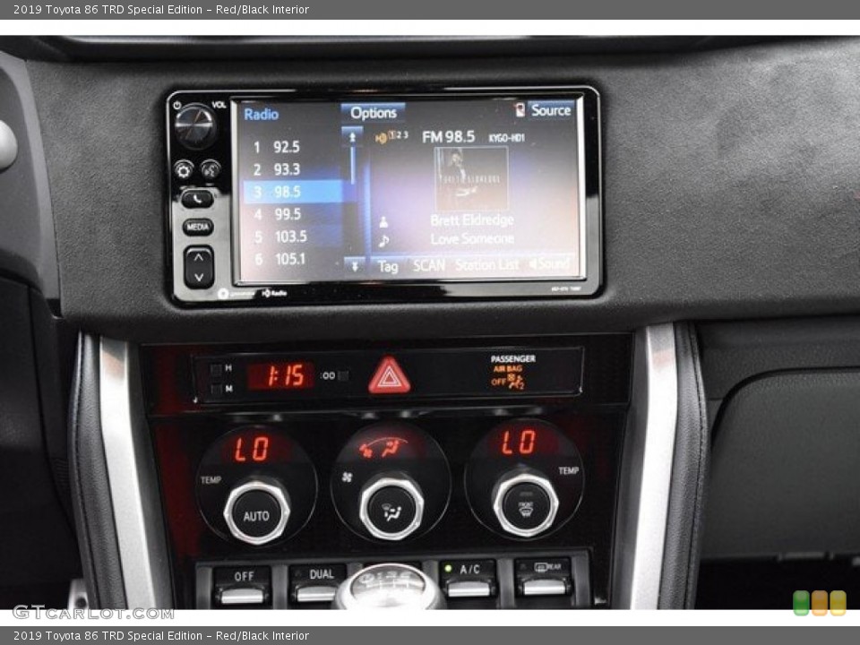 Red/Black Interior Controls for the 2019 Toyota 86 TRD Special Edition #133523094