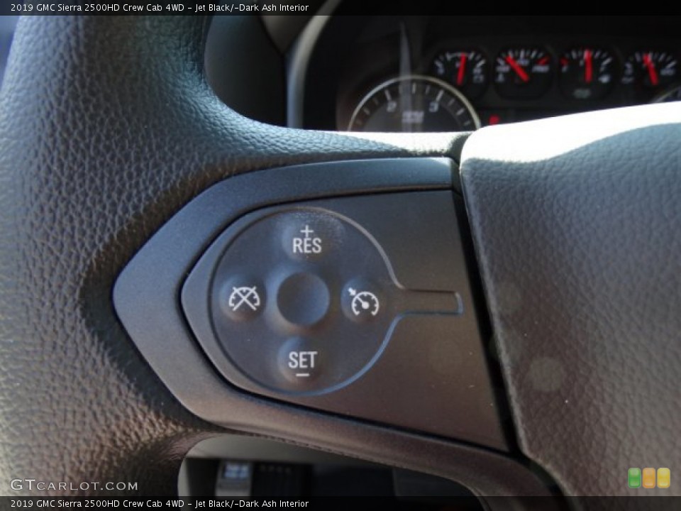 Jet Black/­Dark Ash Interior Steering Wheel for the 2019 GMC Sierra 2500HD Crew Cab 4WD #133525644