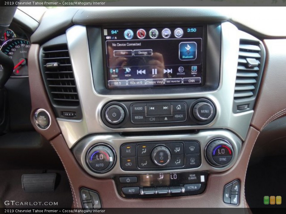 Cocoa/Mahogany Interior Controls for the 2019 Chevrolet Tahoe Premier #133526004