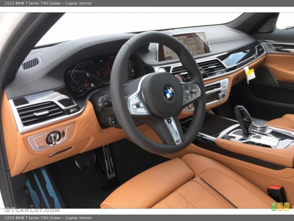 Cognac Interior Photo for the 2020 BMW 7 Series 740i Sedan #133537594