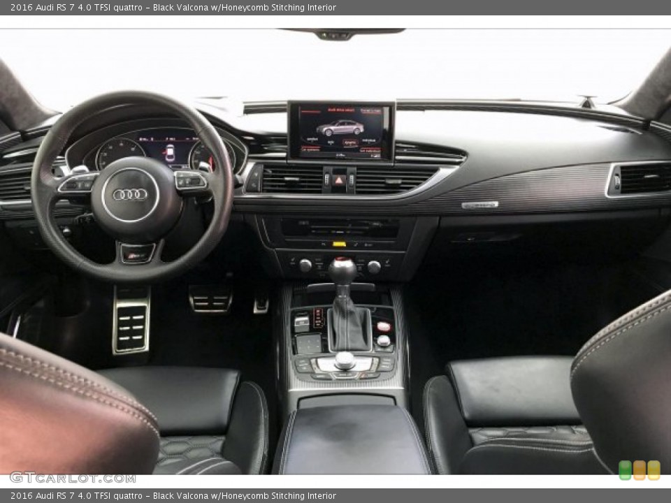 Black Valcona w/Honeycomb Stitching Interior Dashboard for the 2016 Audi RS 7 4.0 TFSI quattro #133550968