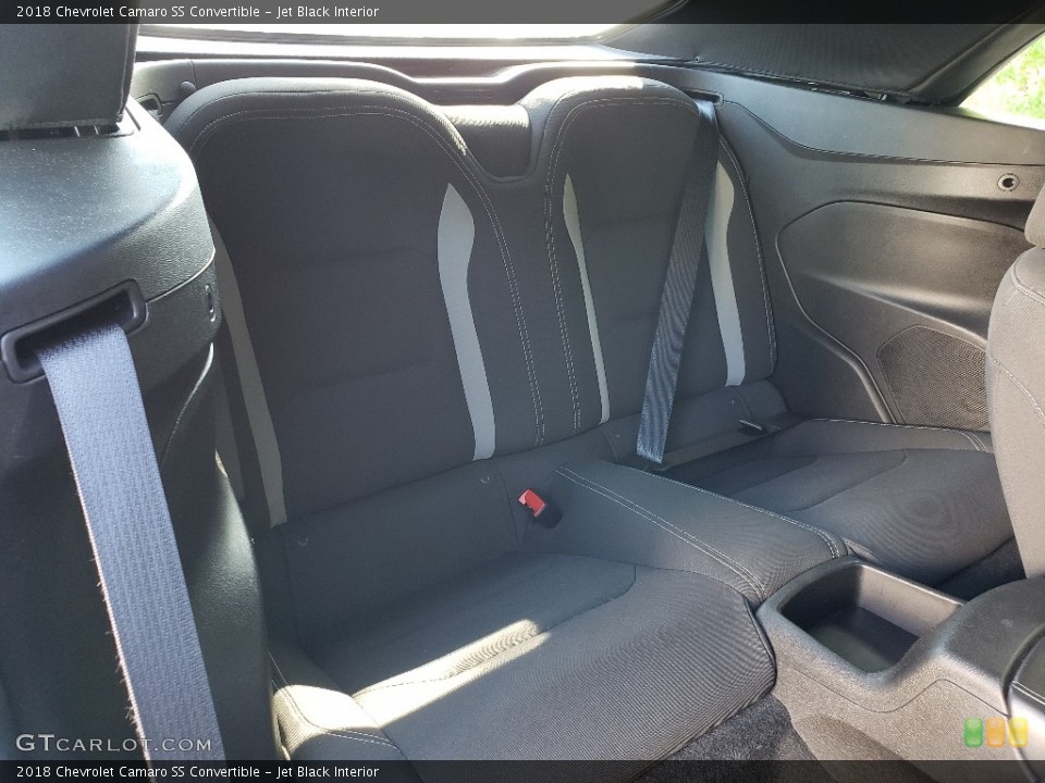 Jet Black Interior Rear Seat for the 2018 Chevrolet Camaro SS Convertible #133557185