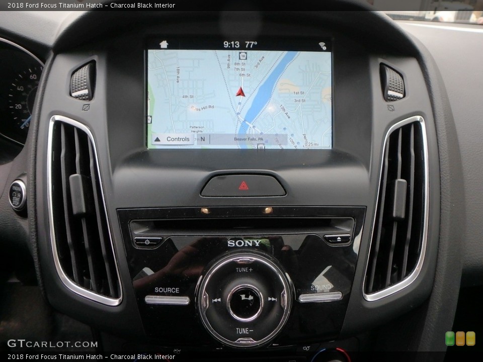 Charcoal Black Interior Navigation for the 2018 Ford Focus Titanium Hatch #133564984